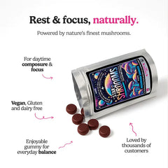 Mushroom Gummies UK - Lions Mane, Reishi & Cordyceps | Vegan - The Flash Mart