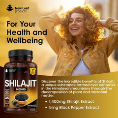 Shilajit Capsules 1400mg UK - High Strength Himalayan | Vegan - The Flash Mart
