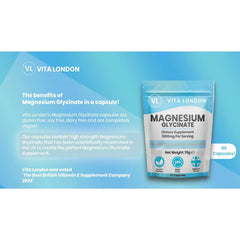 Magnesium Glycinate benefits - supports sleep, muscle function, and nervous system health
