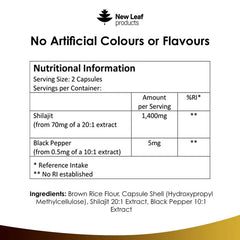 Shilajit Capsules 1400mg UK - High Strength Himalayan | Vegan - The Flash Mart