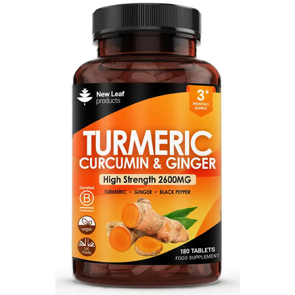 Turmeric Supplements UK - Ginger & Black Pepper | 95% Curcumin - The Flash Mart