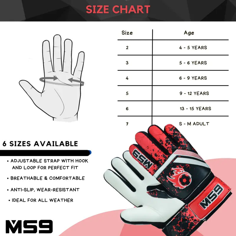 Goalkeeper Gloves UK - Junior Football Goalie Gloves | Kids