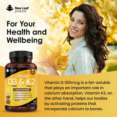Vitamin D3 K2 Supplement UK - Essential for British Weather | Free Delivery