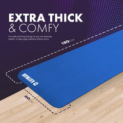 Eco-Friendly Extra Thick Yoga Mat – Soft Foam Comfort for Home Workouts
