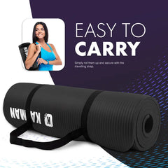 KAYMAN Premium Yoga Mat UK Edition – Extra Thick Anti-Slip Fitness & Pilates Mat
